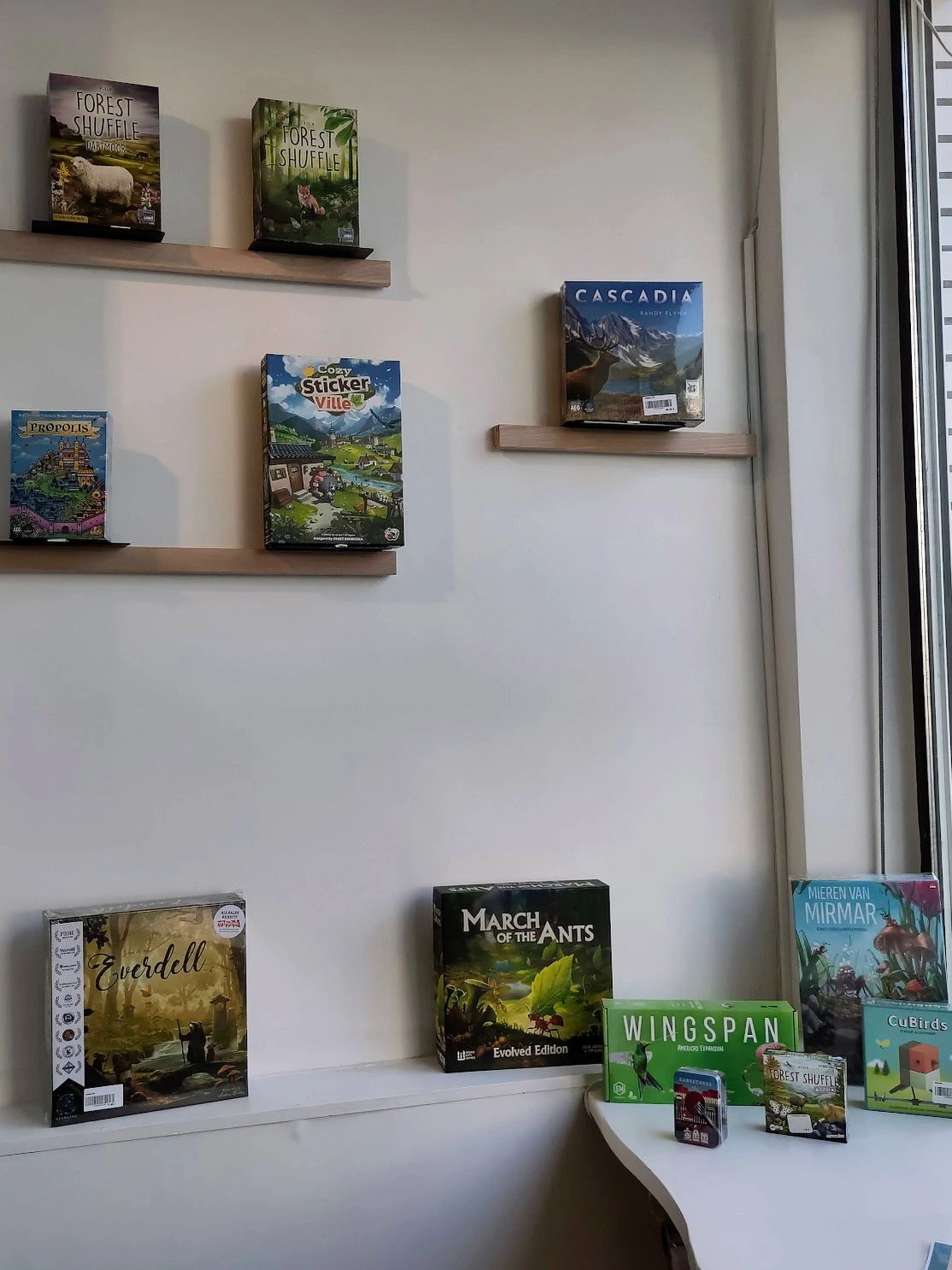 Wankel etalage van de winkel